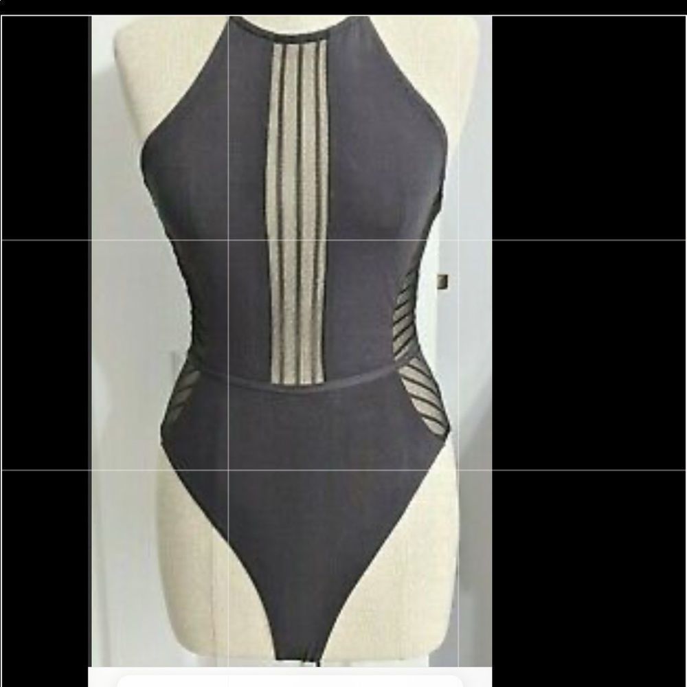Max studio bodysuit ❤️grey lace ,nwt, Sz s2 for $10